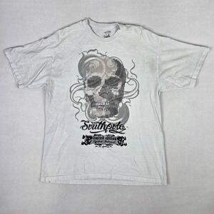 Vtg Y2k Southpole T Shirt Mens XL Limited Edition Skull Skate Grunge Sun Faded